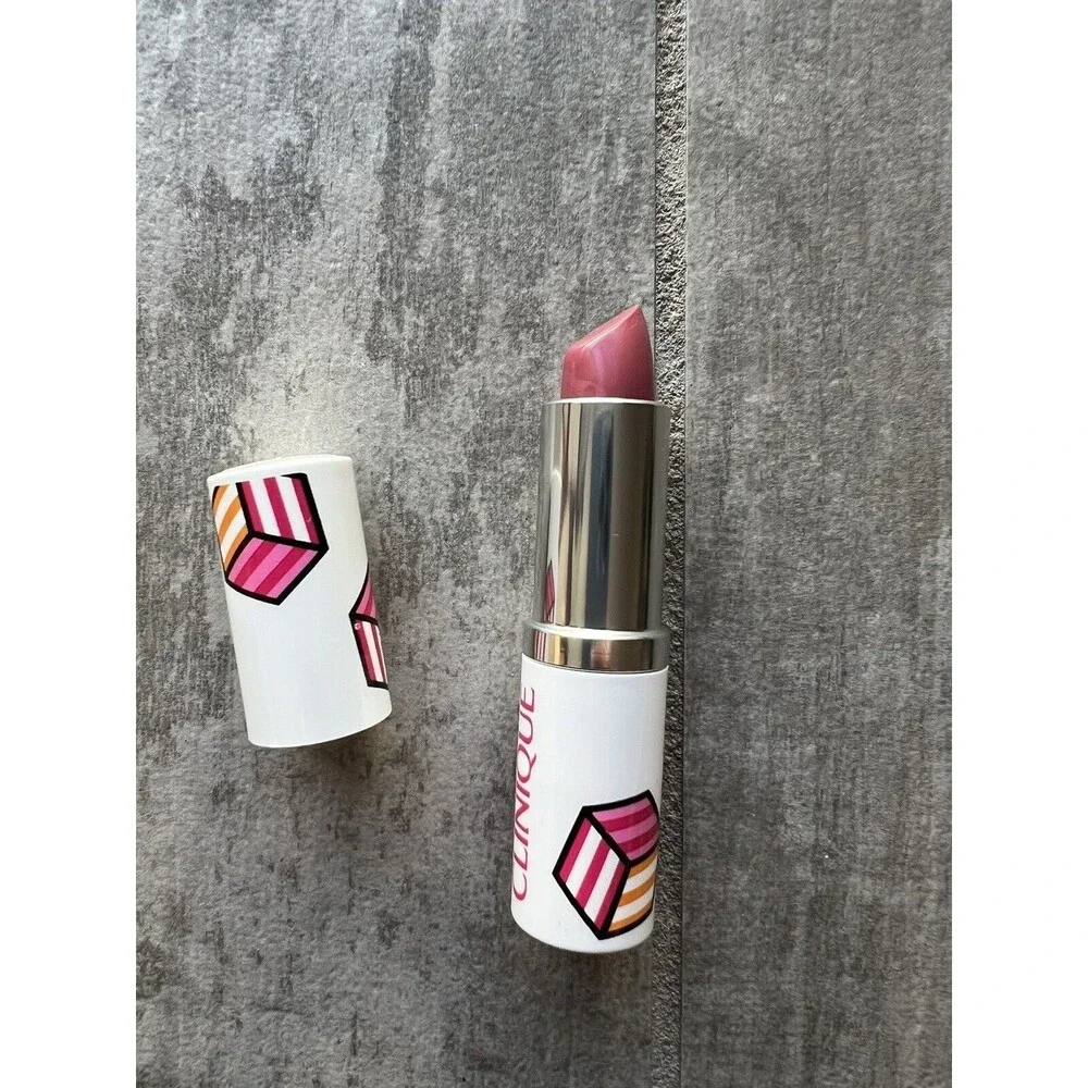 Clinique Pop Lip Colour + Primer Intense +Base Lipstick 14 Plum Pop Full Size
